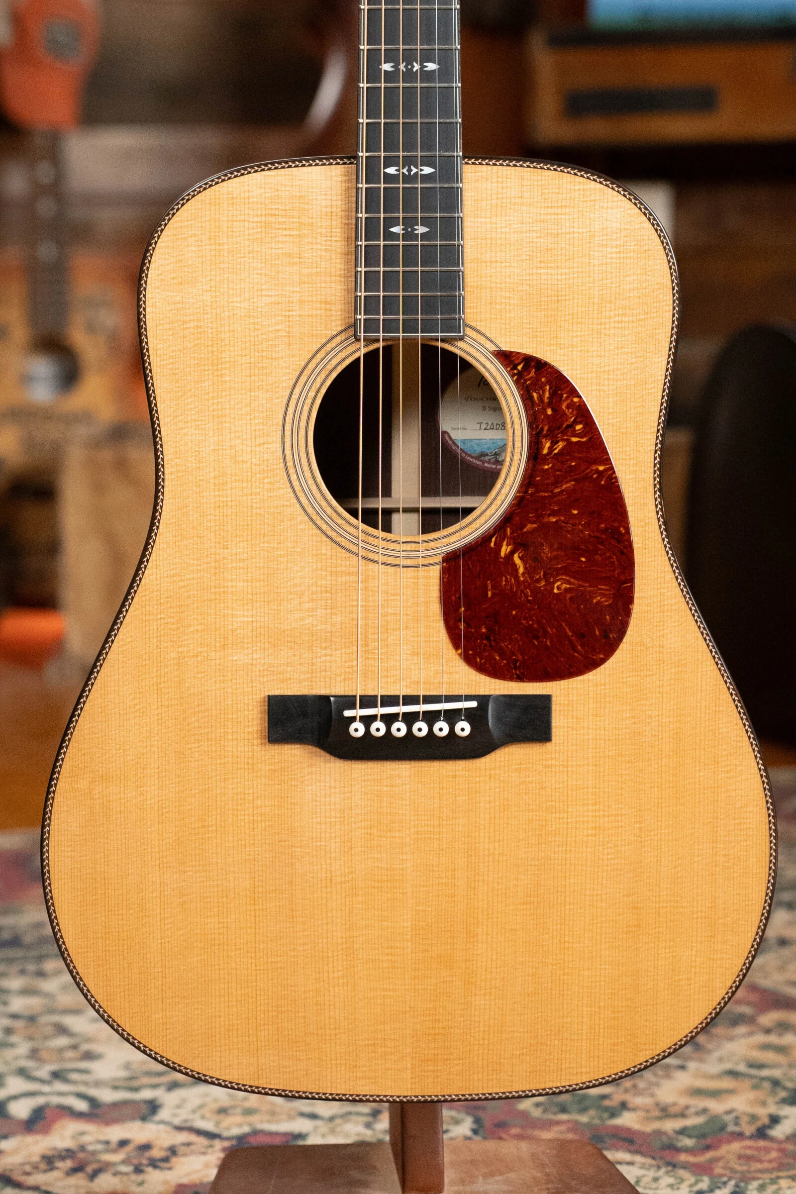 Bourgeois D Touchstone Signature Torrefied Alaskan Sitka/Madagascar Rosewood Dreadnought Acoustic Guitar #8235 - Image 6