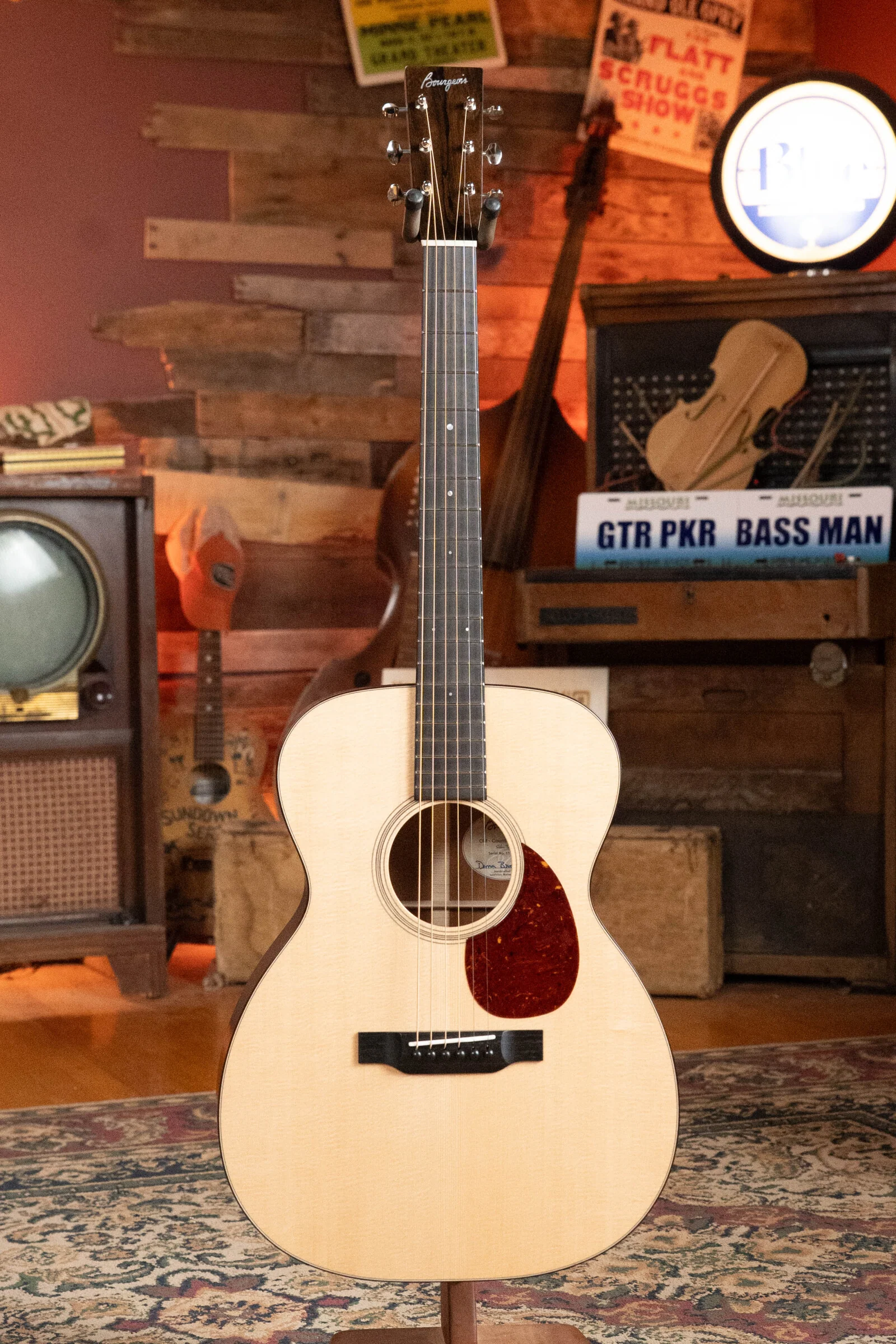 Bourgeois Professional Series Country Boy Satin Sitka/Mahogany Satin OM Acoustic Guitar #1100 - Image 6