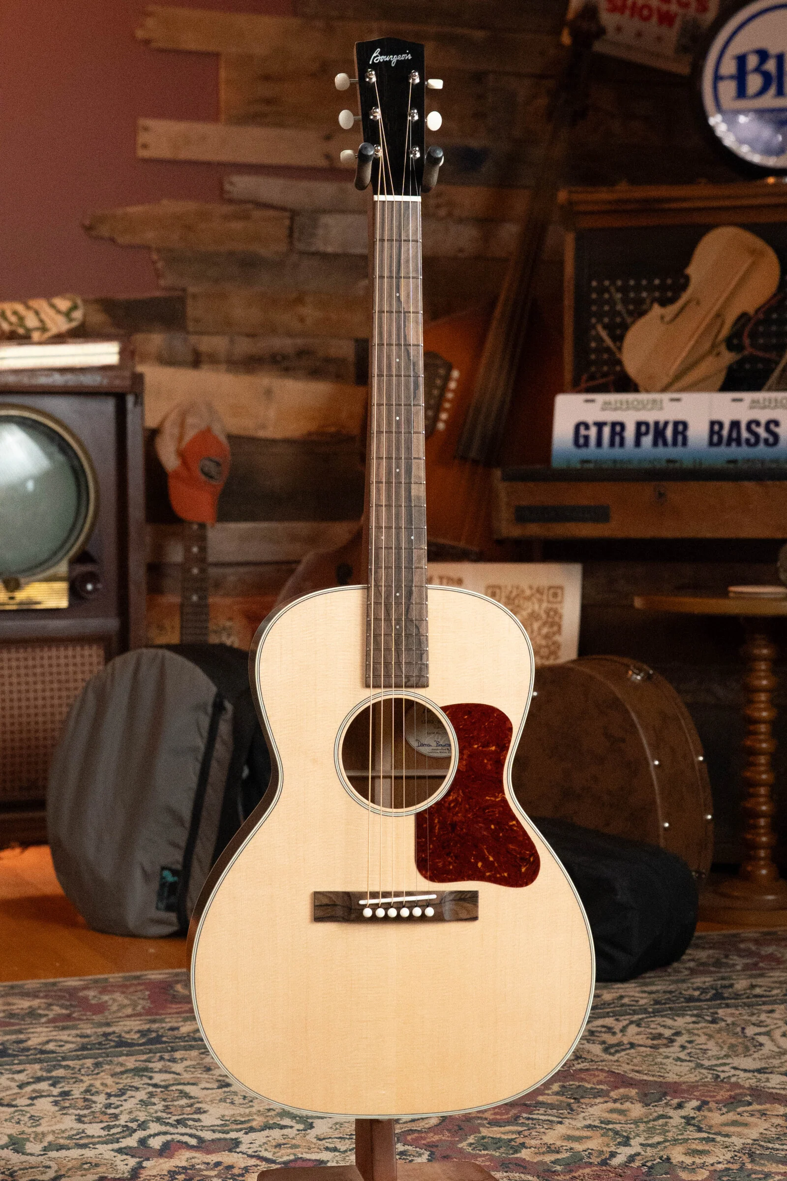 Bourgeois Professional Series Satin Sitka/Mahogany Natural Satin OO Acoustic Guitar #1103 - Image 6