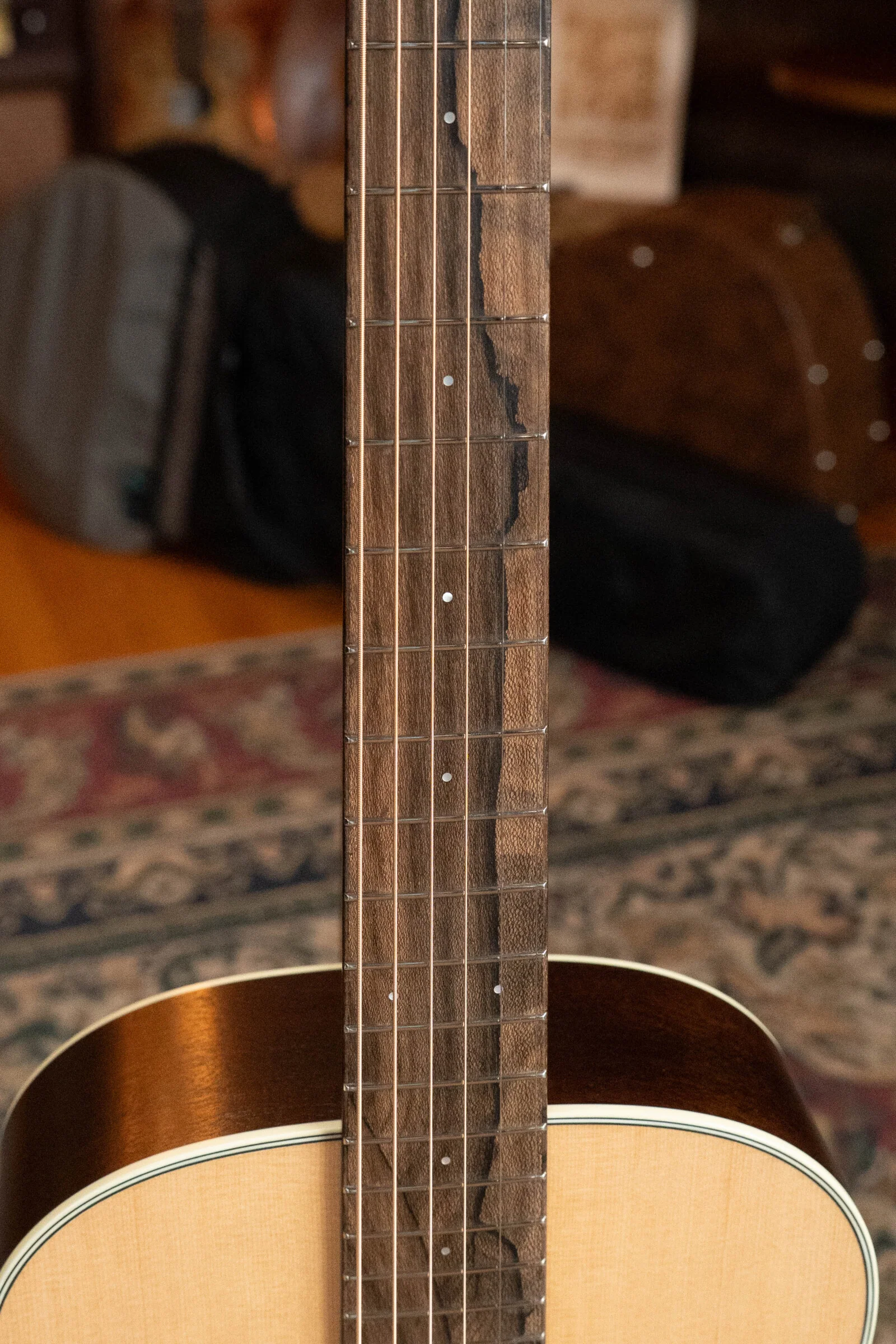 Bourgeois Professional Series Satin Sitka/Mahogany Natural Satin OO Acoustic Guitar #1103 - Image 9