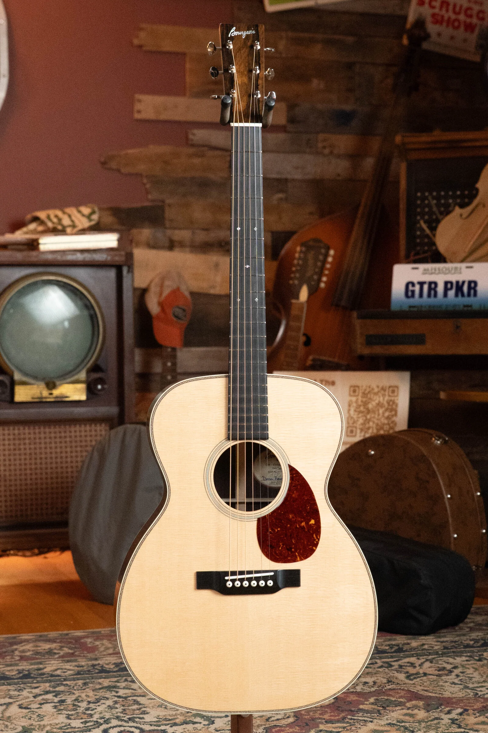 Bourgeois Professional Series Sitka/Rosewood Satin OM Vintage Acoustic Guitar #1118 - Image 6
