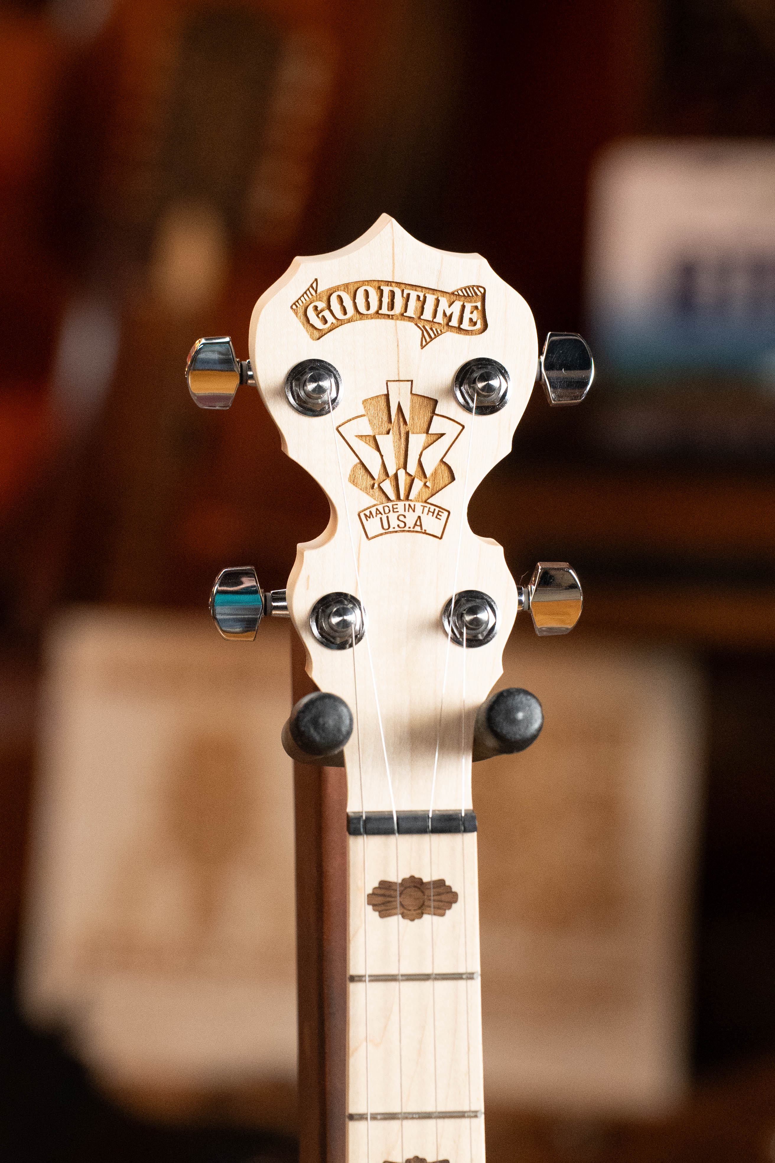 Deering Goodtime 5 String Open Back Banjo w/Spikes Installed #2514 - Image 7