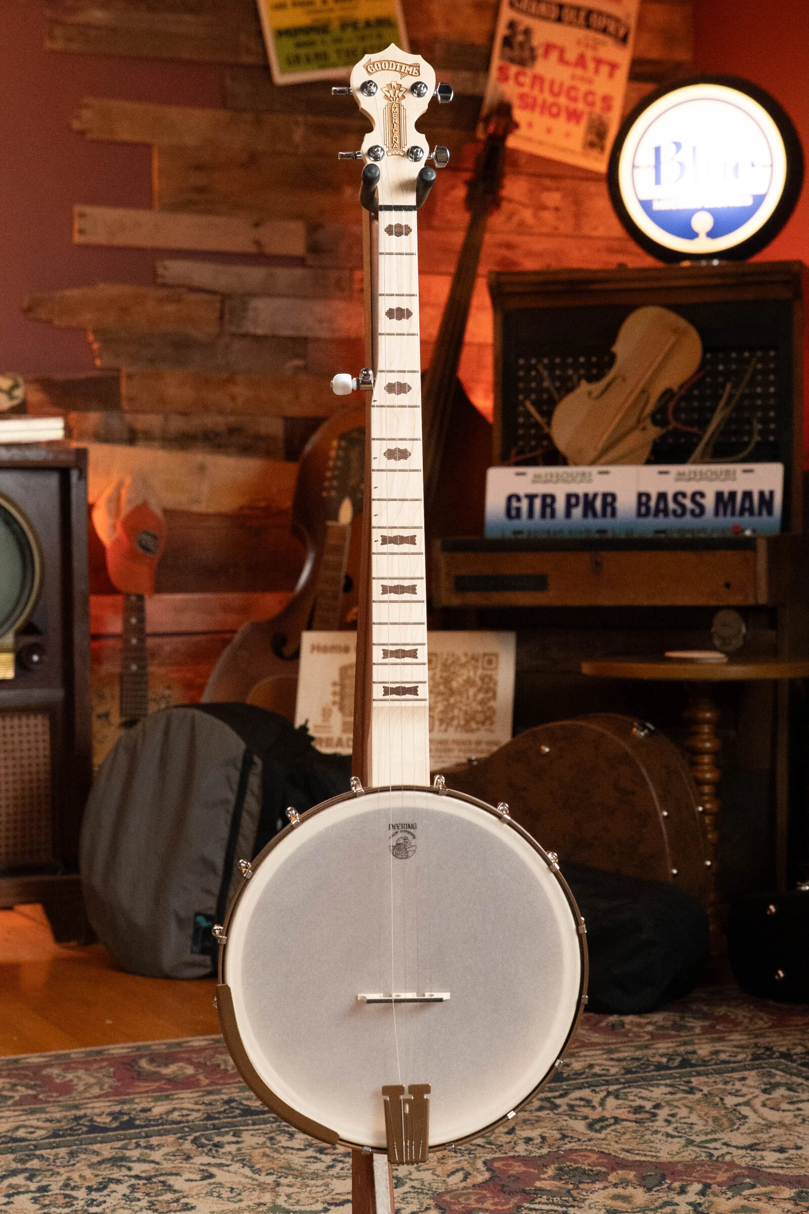 Deering Goodtime Americana 5-String Open Back Banjo w/Scooped Neck and Spikes Installed #3253 - Image 4