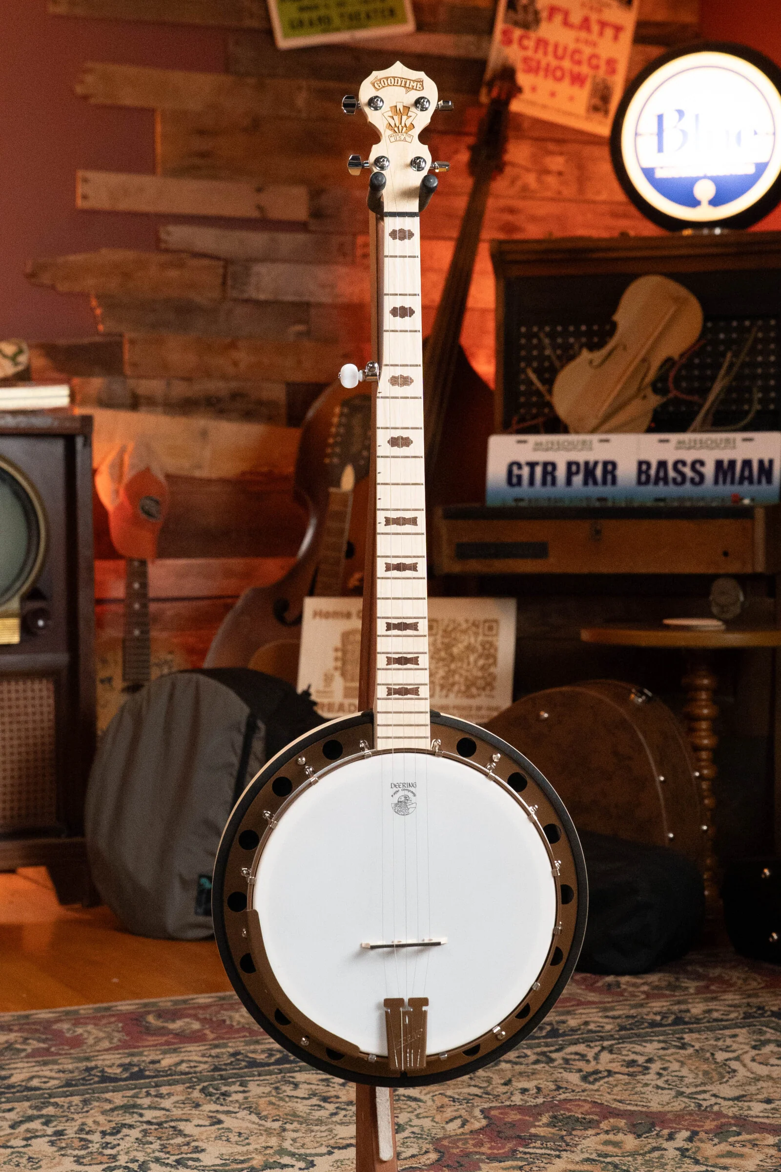 Deering Goodtime Two 5 String Resonator Banjo w/Spikes Installed #2516 - Image 4