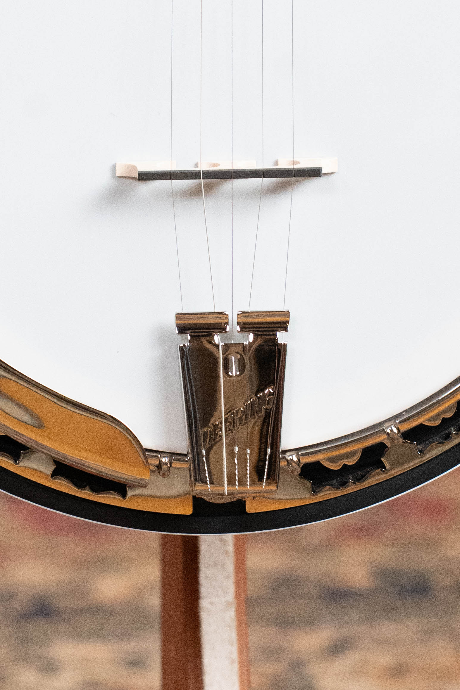 Deering White Lotus 5-String Resonator Banjo w/Spikes Installed #BB44 - Image 6