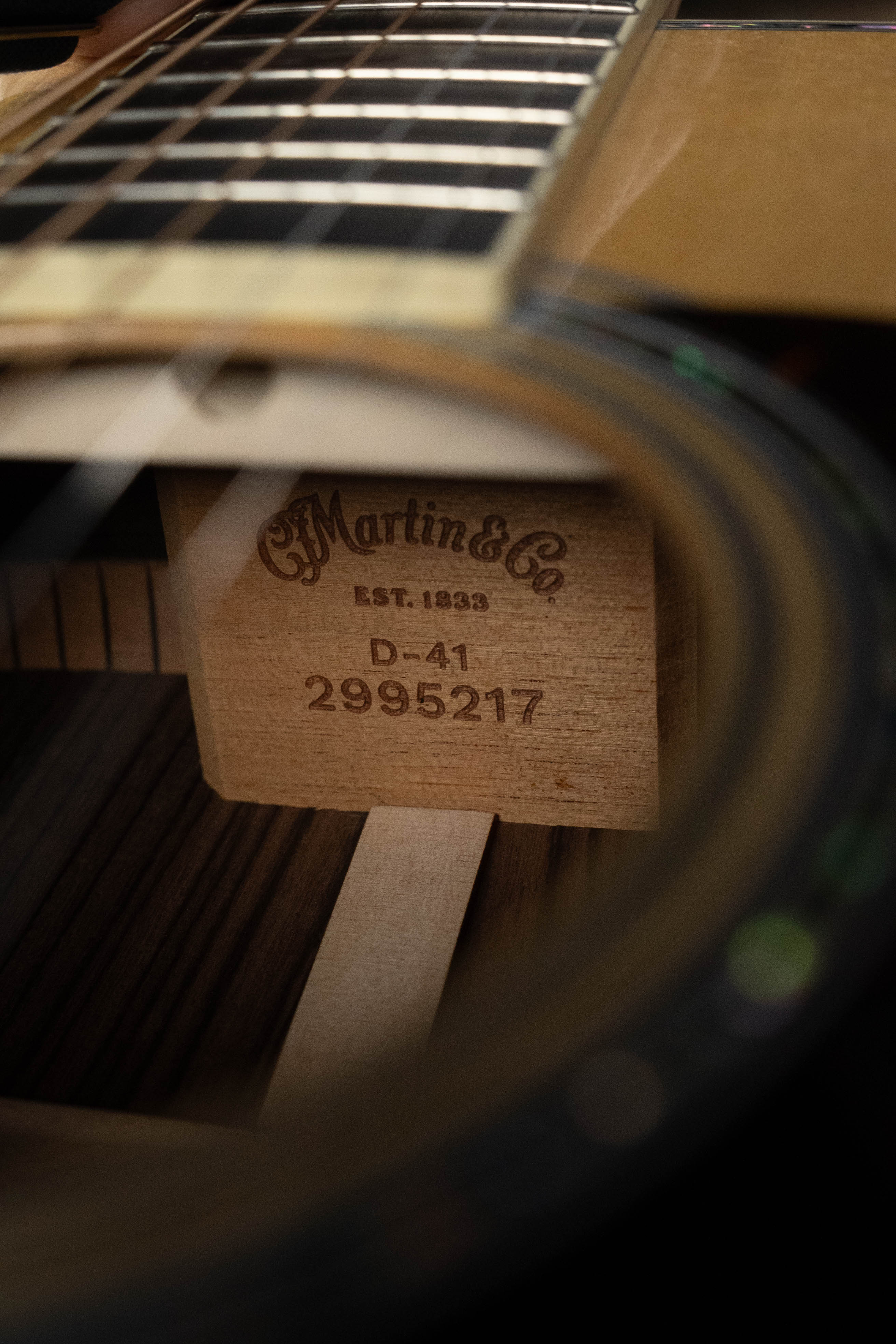 Martin D-41 Spruce/Indian Rosewood Dreadnought Acoustic Guitar #5217 - Image 5