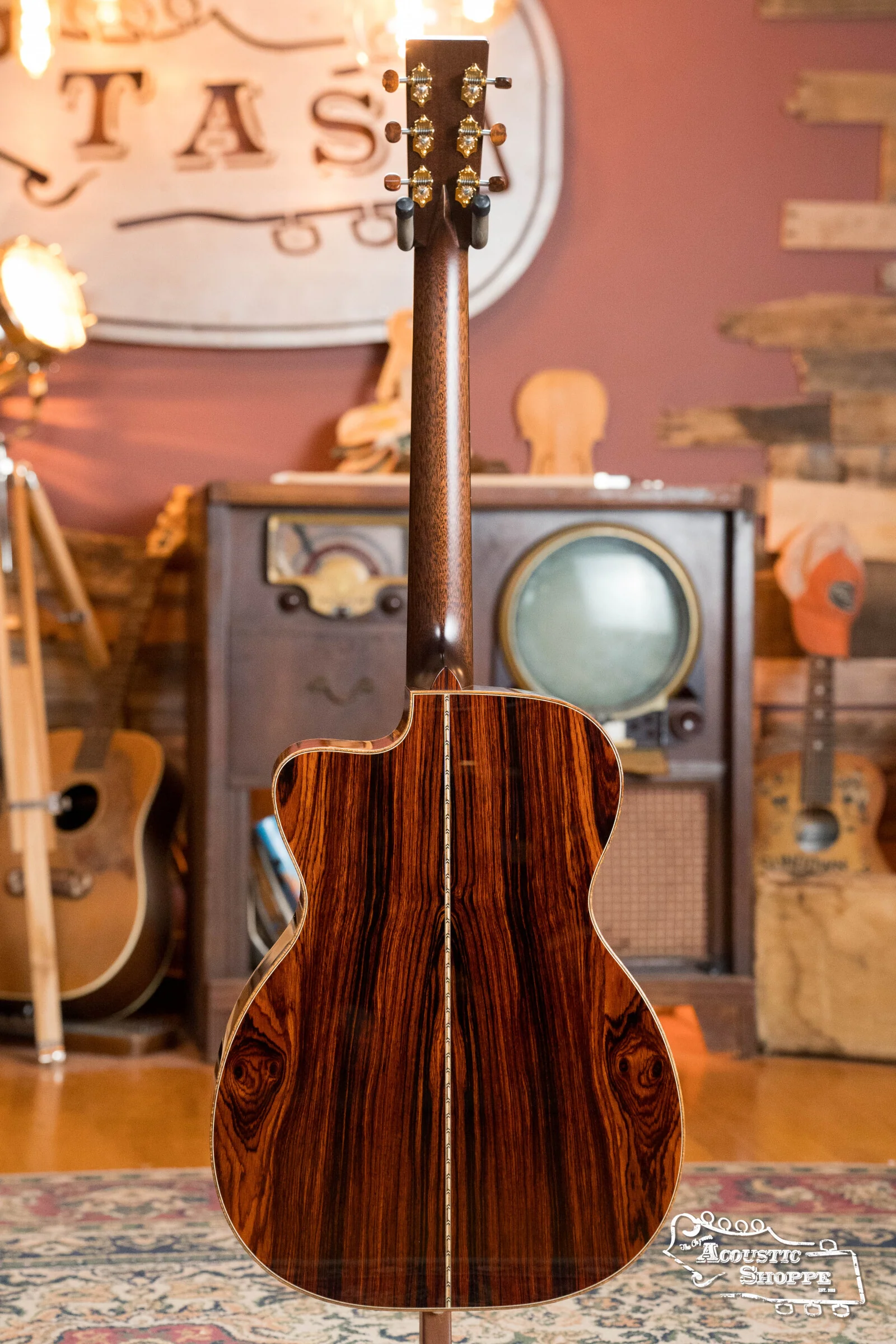 Bourgeois *Custom* Build LSDBS-OM Dana Bourgeois Signature Adirondack/Cocobolo Orchestra Model Cutaway Acoustic Guitar - Image 12