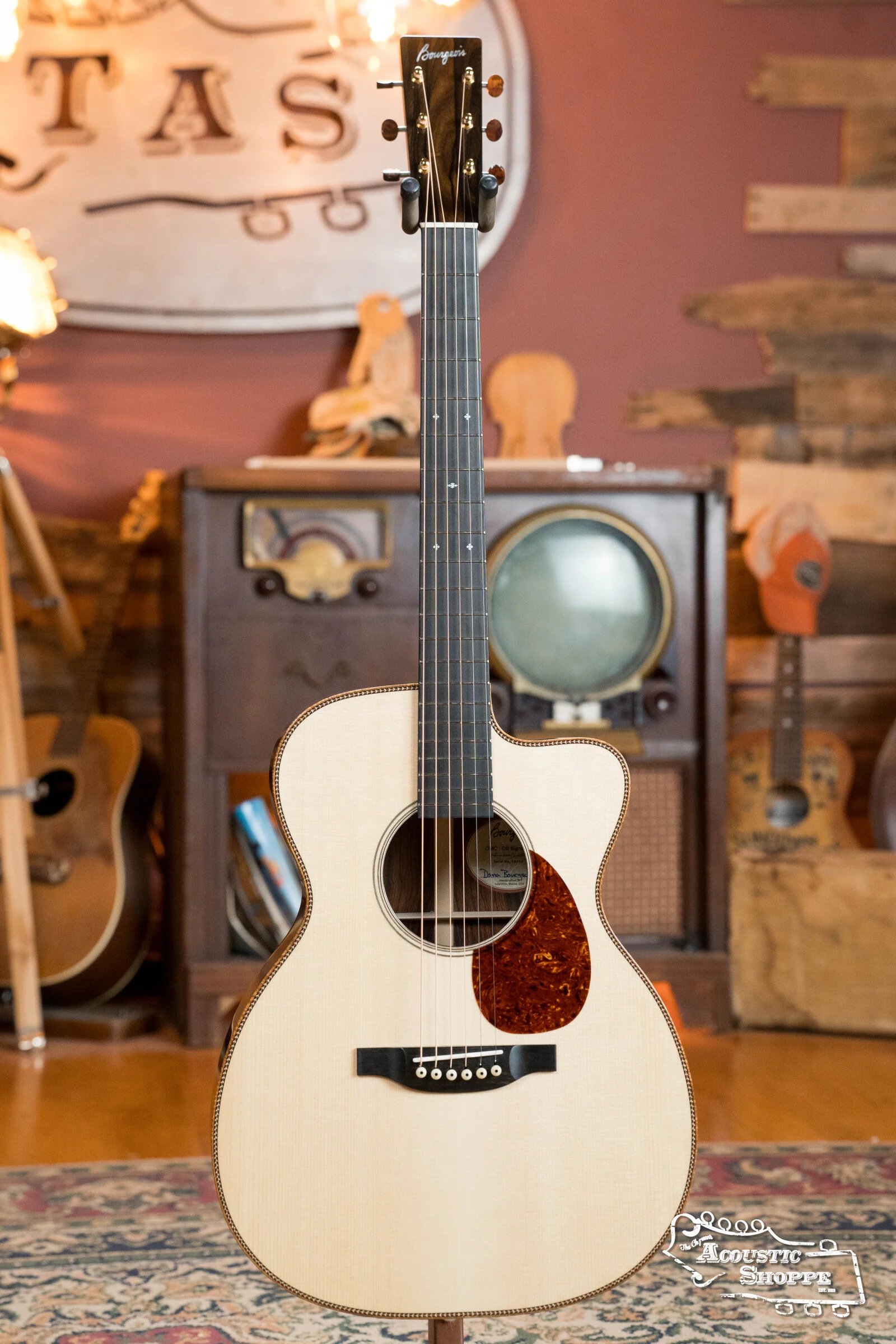 Bourgeois *Custom* Build LSDBS-OM Dana Bourgeois Signature Adirondack/Cocobolo Orchestra Model Cutaway Acoustic Guitar - Image 5