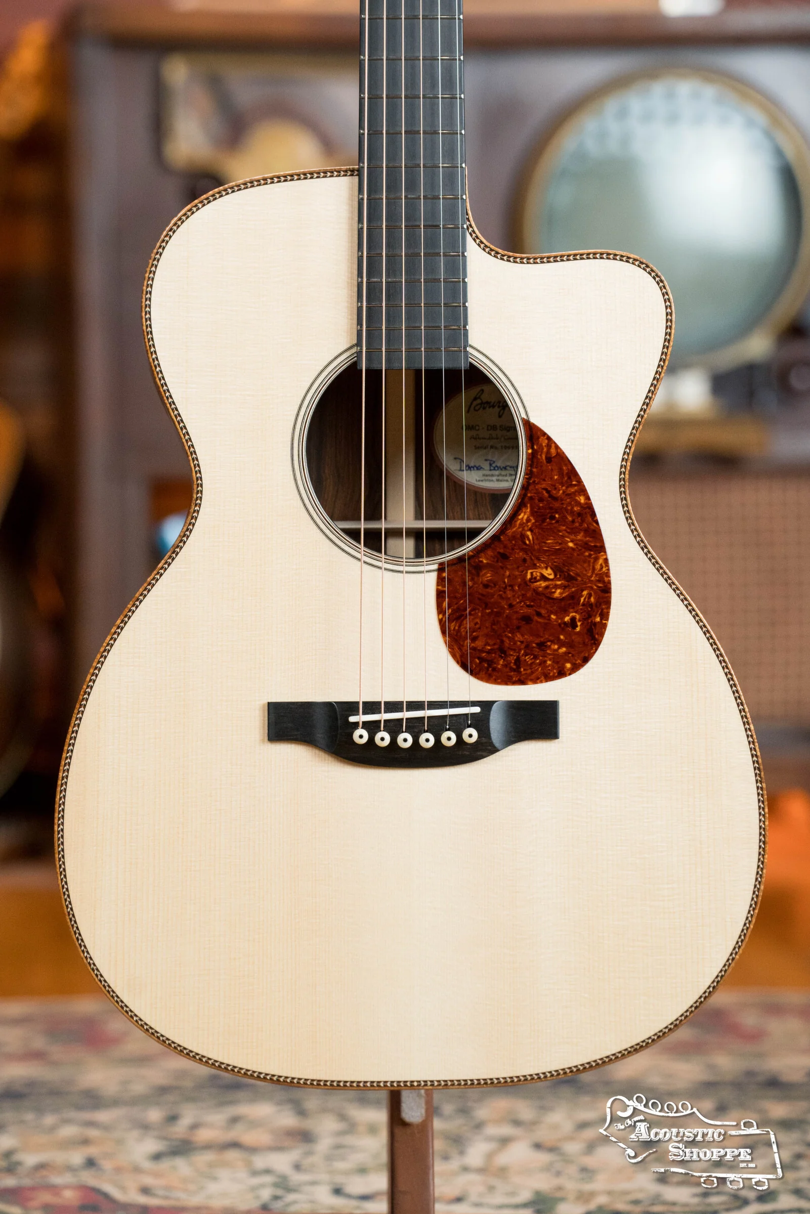 Bourgeois *Custom* Build LSDBS-OM Dana Bourgeois Signature Adirondack/Cocobolo Orchestra Model Cutaway Acoustic Guitar - Image 6