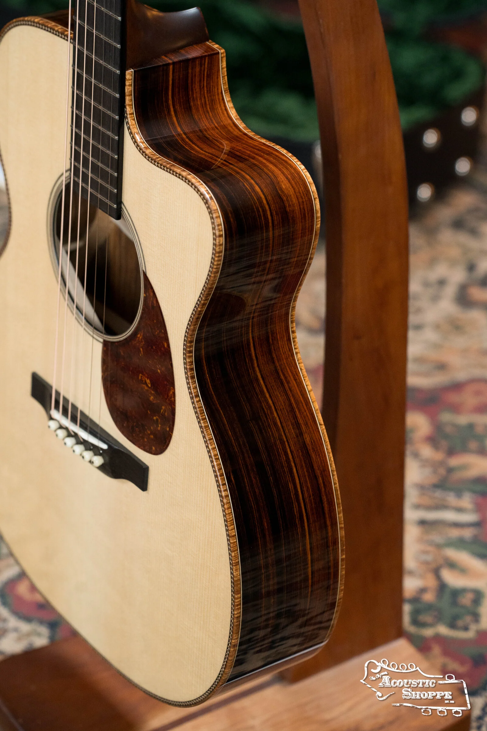 Bourgeois *Custom* Build LSDBS-OM Dana Bourgeois Signature Adirondack/Cocobolo Orchestra Model Cutaway Acoustic Guitar - Image 9