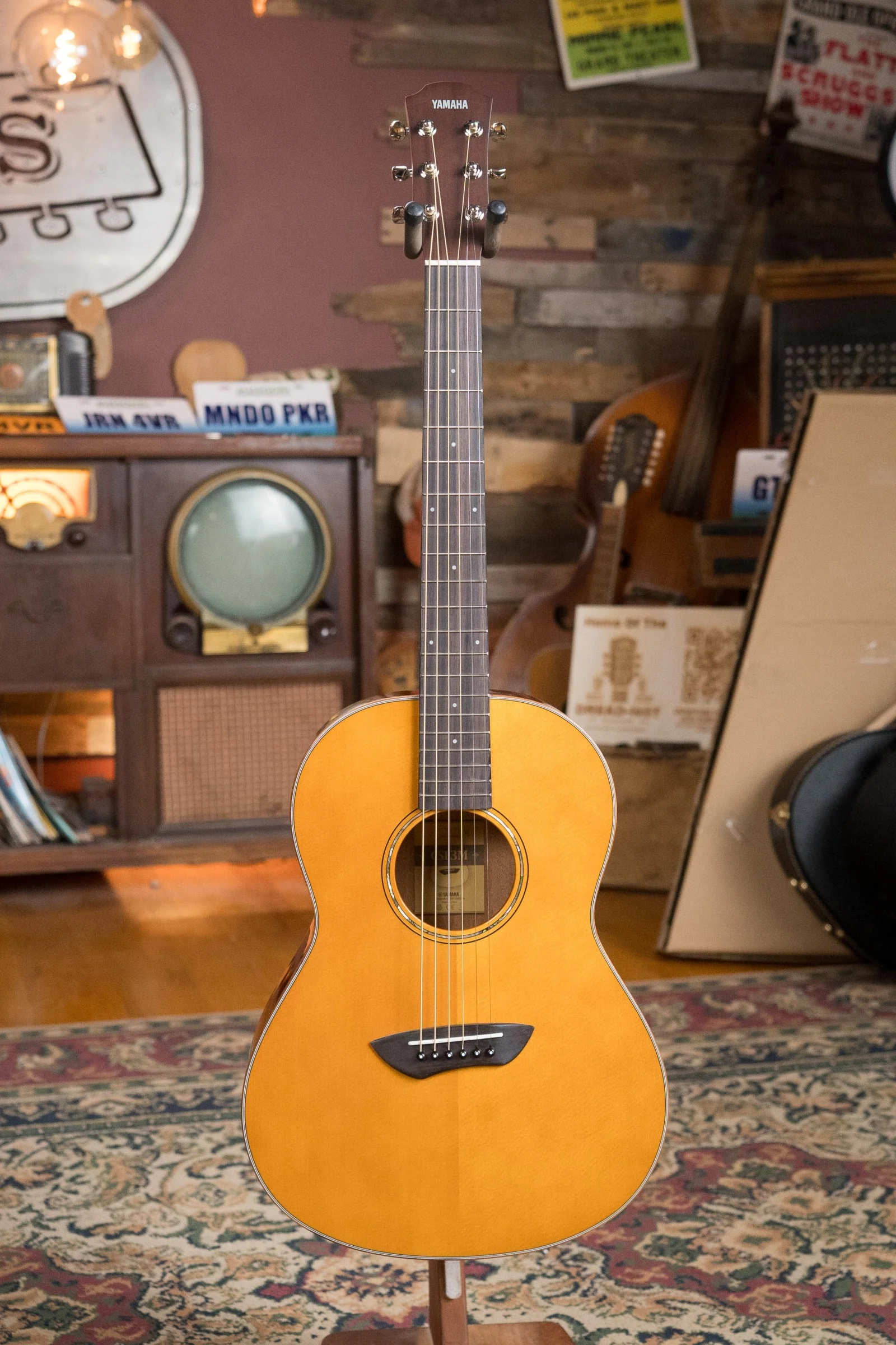 Yamaha CSF3M VN Sitka/Mahogany Vintage Natural Parlor Guitar w/Passive SRT Piezo System #1043 - Image 5