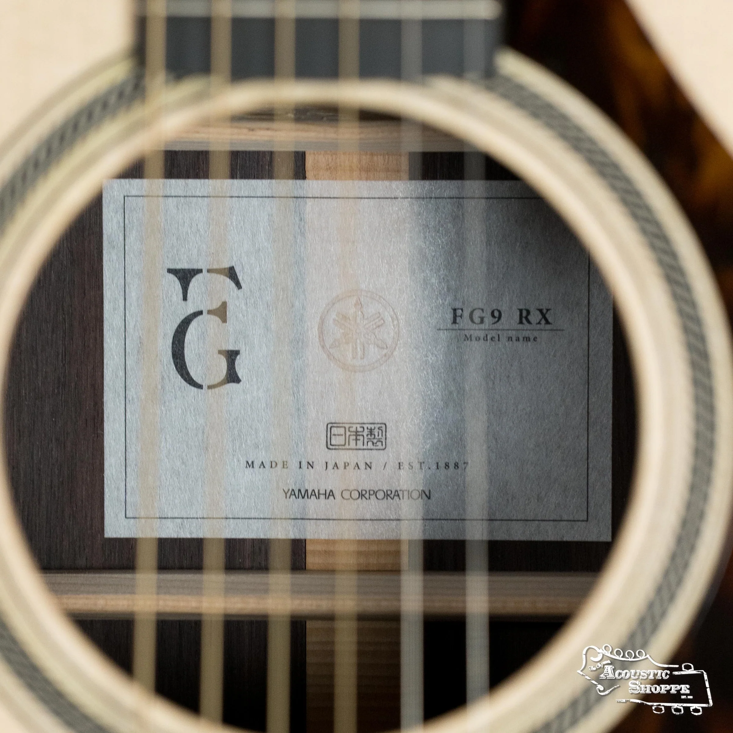 Yamaha FG9 RX Adirondack/Indian Rosewood Dreadnought Guitar w/Atmosfeel Pickup #044A - Image 3