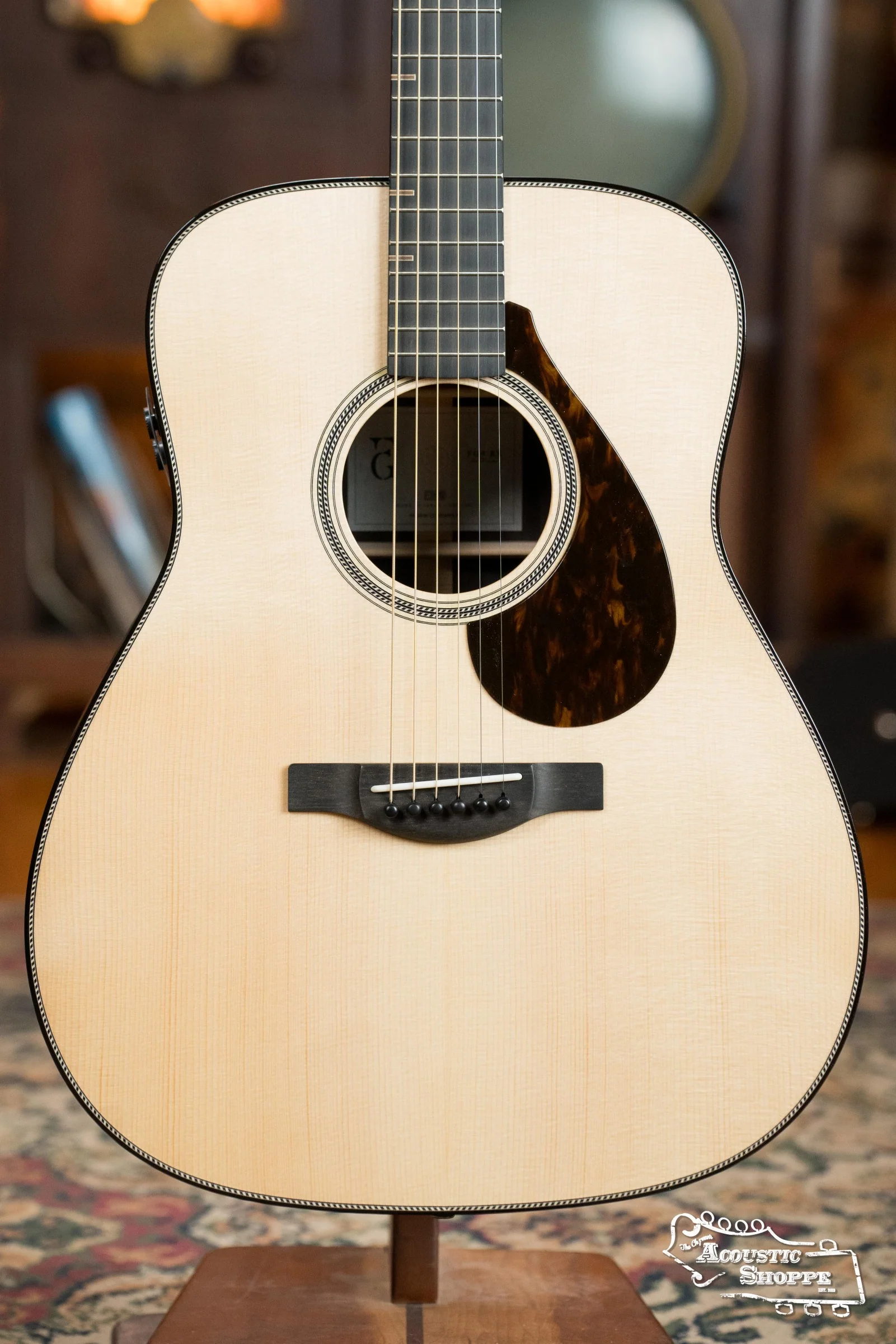 Yamaha FG9 RX Adirondack/Indian Rosewood Dreadnought Guitar w/Atmosfeel Pickup #044A - Image 7