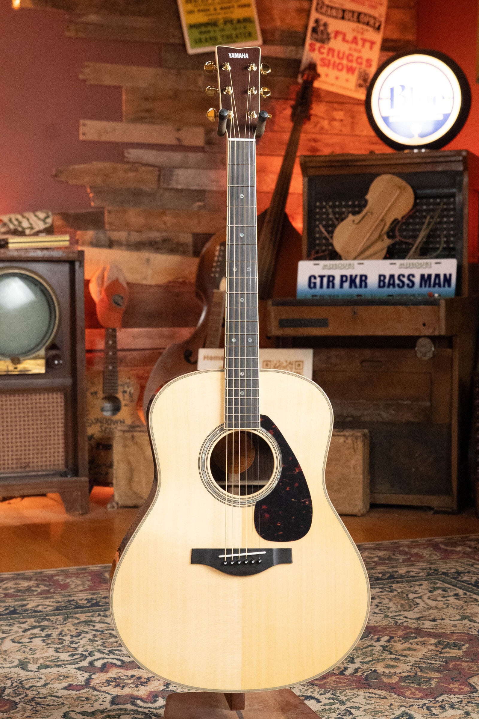 Yamaha LL16 ARE LL Series Engelmann/Rosewood Original Jumbo Acoustic Guitar w/ SRT Zero Impact Pickup #0545 - Image 7